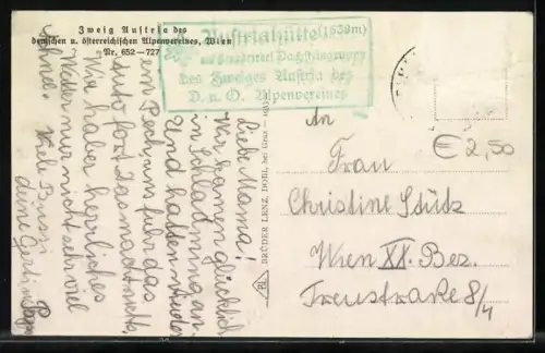 AK Austria-Hütte mit Dachstein