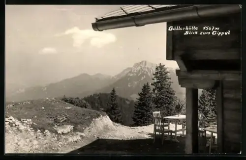 AK Göllerhütte Ortsgruppe St. Pölten mit Blick zum Gippel