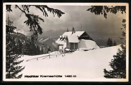 AK Kremserhütte auf dem Hochkar im Schnee