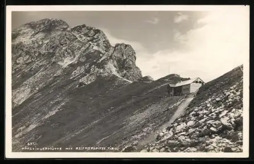 AK Nördlingerhütte, Berghütte mit Reitherspitze