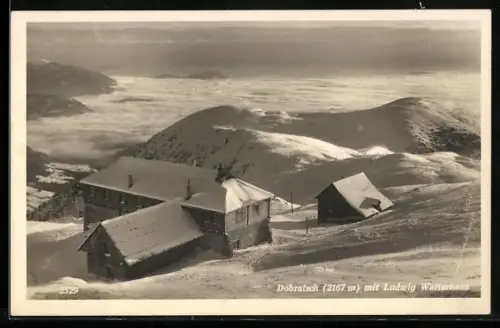 AK Ludwig Walterhaus am Dobratsch im Winter