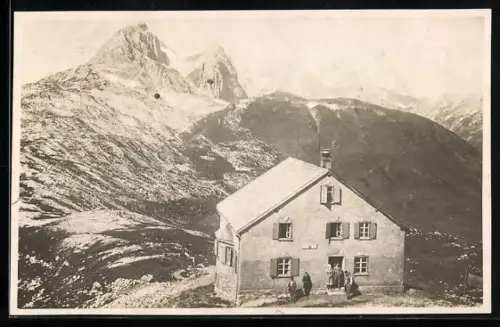 AK Leutkircher Hütte der Sektion Schwarzer Grat