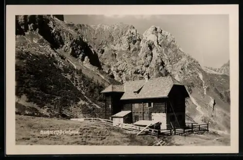 AK Hochweisssteinhaus mit Blick in die Berge