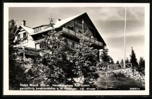 AK Hanslsteighaus auf der Hohen Wand