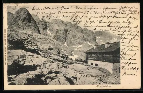 AK Simonyhütte mit dem Dachstein