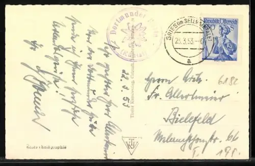 AK Dortmunderhütte, Berghütte im Schnee