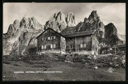 AK Hofpürgl-Hütte am Dachstein mit Bischofsmütze