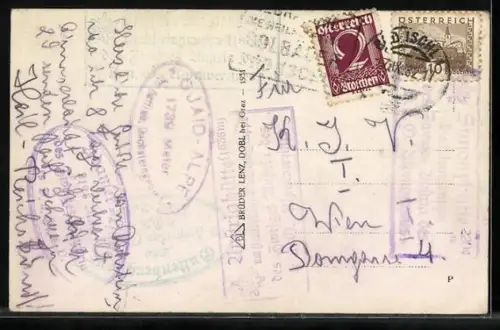 AK Hofpürgl-Hütte am Dachstein mit Bischofsmütze