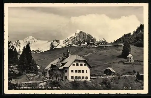 AK Plöcknerhaus mit Riz Timau