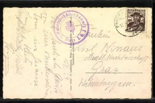 AK Ennstalerhütte d. S. Steyr D. Ö. A. V. mit Gr. Buchstein, Kl. Buchstein und Tieflimauer