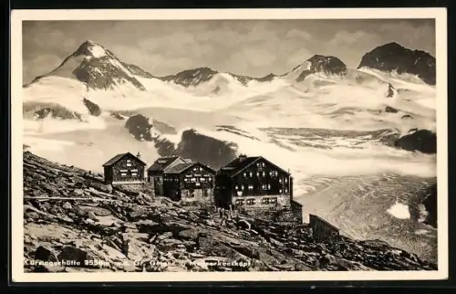 AK Kürsingerhütte mit dem Gr. Geiger und Maurerkeeskopf