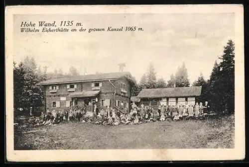 AK Wilhelm Eicherthütte an der grossen Kanzel, Hohe Wand