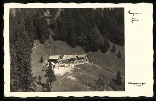 AK Bayernhütte mit Panorama