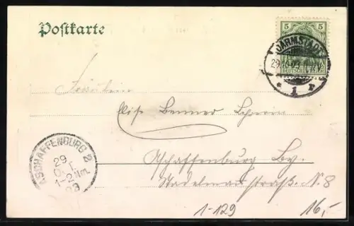 AK Vermählung der Prinzessin Alice mit Prinz Andreas von Griechenland