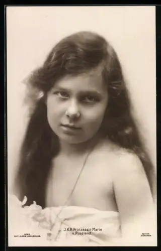 AK I. H. K. Prinzessin Kyra von Russland im weissen Kleid