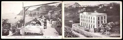 Klapp-AK Marina Grande /Capri, Hotel Grotte Bleue, Terrazza dell`Hotel Grotte Bleue