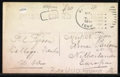 Foto-AK Kellogg, ID, Worlds largest lead and silver mine, Bunker Hill and Sullivan