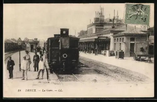 AK Dreux, La Gare