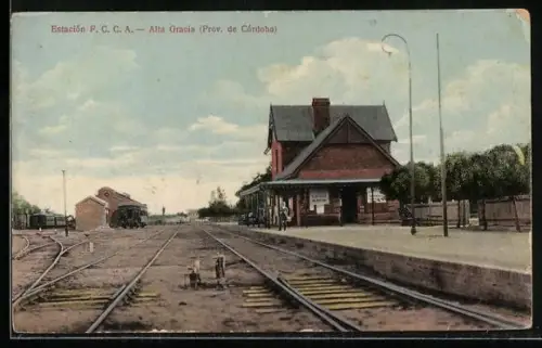 AK Alta Gracia /Cordoba, Estación F. C. C. A.