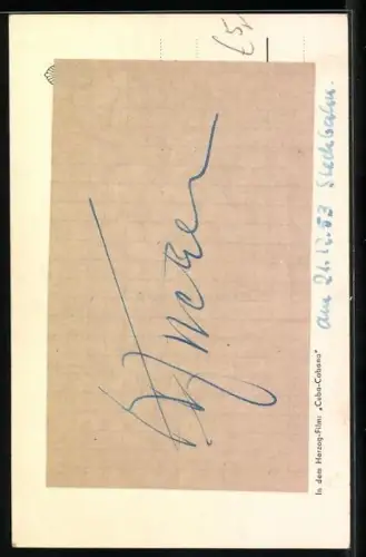 AK Schauspieler O. W. Fischer mit Krawatte