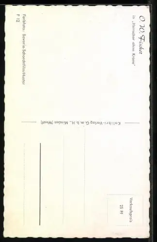 AK Portrait des Schauspielers O.W. Fischer im Film Herrscher ohne Krone