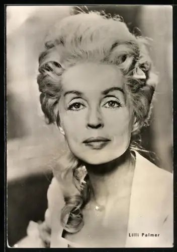 AK Schauspielerin Lilli Palmer, Porträt