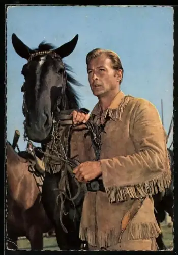 AK Schauspieler Lex Barker in Winnetou II. Teil