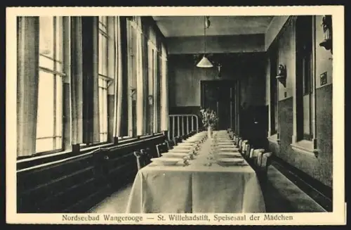 AK Wangerooge, St. Willhadstift, Speisesaal der Mädchen