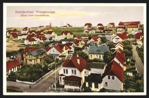 AK Wangerooge /Nordsee, Blick vom Leuchtturm