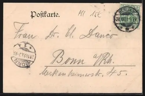 AK Berlin, Restaurant Zum Klausner, Hermann Gabler, Krausenstrasse 64