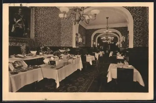 AK Berlin, Hotel Prinz Wilhelm, Dorotheenstrasse 14, Speisesaal