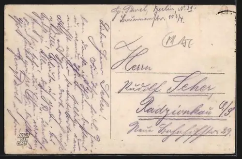 AK Berlin, Innenansicht vom Kerkau-Palast, Behrenstrasse, Konzert-Café und 48 Billards