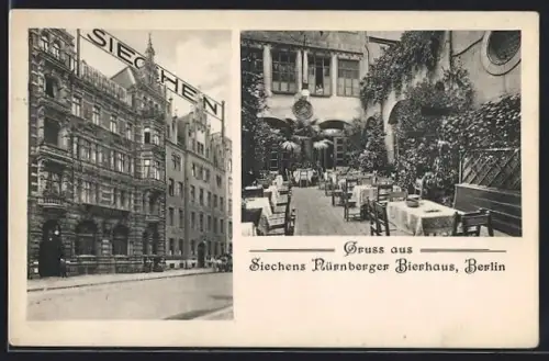 AK Berlin, Siechens Nürnberger Bierhaus, Behrenstrasse 23-24