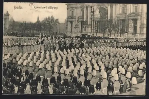AK Berlin, Rekrutenvereidigung im Lustgarten