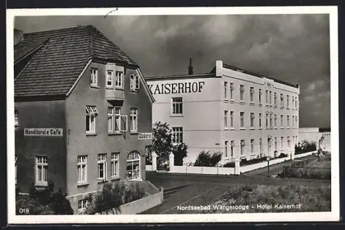 AK Wangerooge, Hotel Kaiserhof und Konditorei