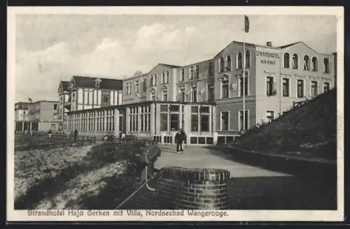 AK Wangerooge, Strandhotel Hajo Gerken mit Villa