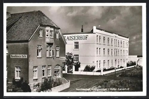AK Wangerooge, Hotel Kaiserhof und Bäckerei