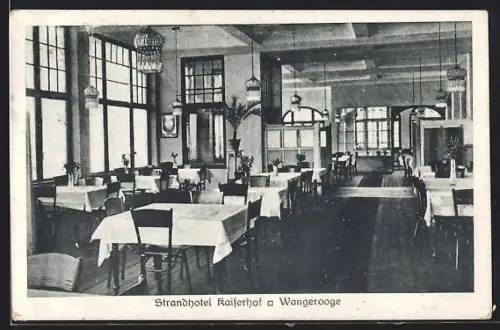 AK Wangerooge, Strandhotel Kaiserhof, Speisesaal
