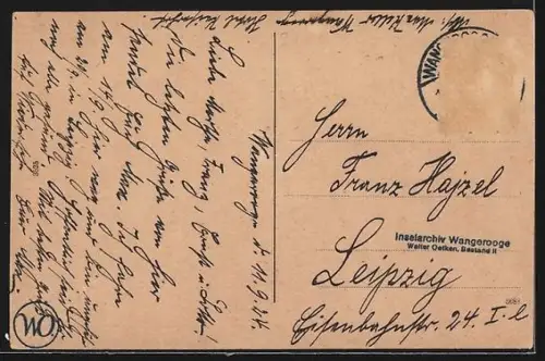 AK Wangerooge, Strandhotel Kaiserhof, Speisesaal