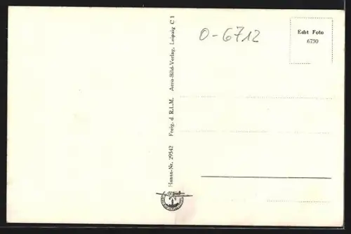 AK Triptis i. Thür., Ortsansicht, Fliegeraufnahme