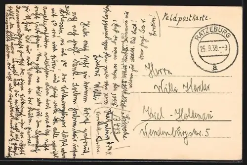 AK Ratzeburg i. Lbg., Blick auf Dom