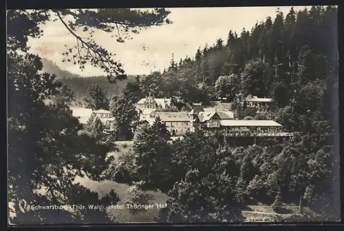 AK Schwarzburg /Thür. Wald, Hotel Thüringer Hof