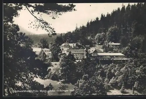 AK Schwarzburg /Thür. Wald, Hotel Thüringer Hof