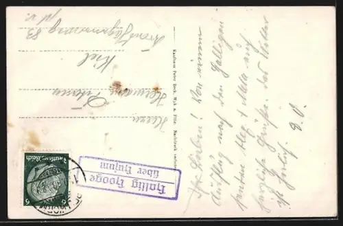 AK Hallig Hooge über Husum, Kirche auf der Hallig