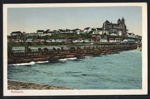 AK Breisach, Rheinbrücke, Münster