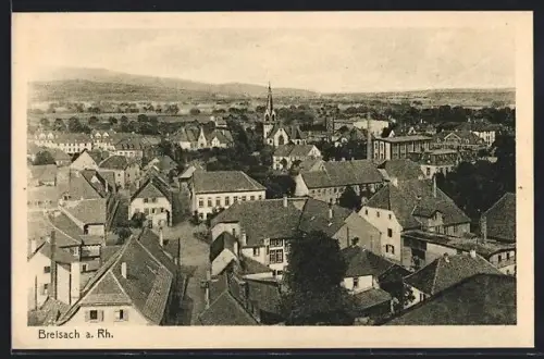 AK Breisach a. Rh., Stadtansicht mit Kirche