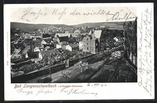 AK Bad Langenschwalbach, Blick von der Kemeler Chaussee