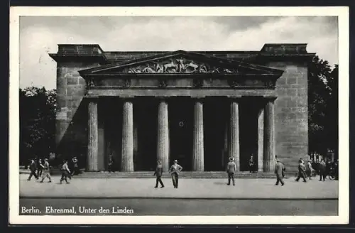AK Berlin, Ehrenmal, Unter den Linden