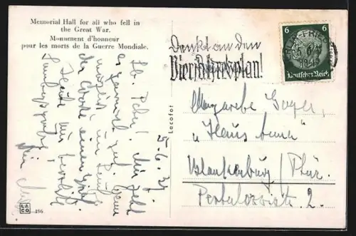 AK Berlin, Ehrenmal, Unter den Linden