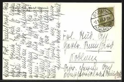 AK Berlin, Neue Wache, Ehrenmal